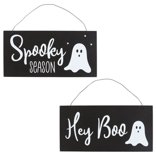 Hey Boo Signs - Set of 2