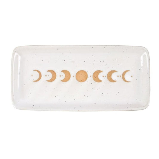 Moon Phase Ceramic Trinket Tray - 17cm