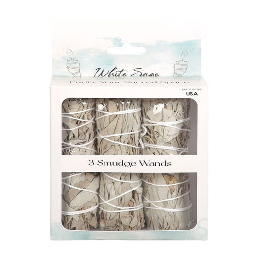 White Sage Smudge Wands - Set of 3