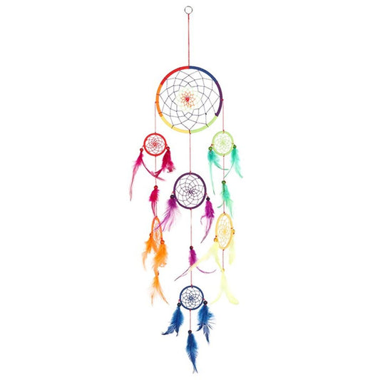 Multi Rainbow Dreamcatcher - 90cm